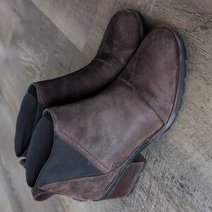 Sorel Cate Chelsea Bootie - waterproof leather rain boot, size 8.5